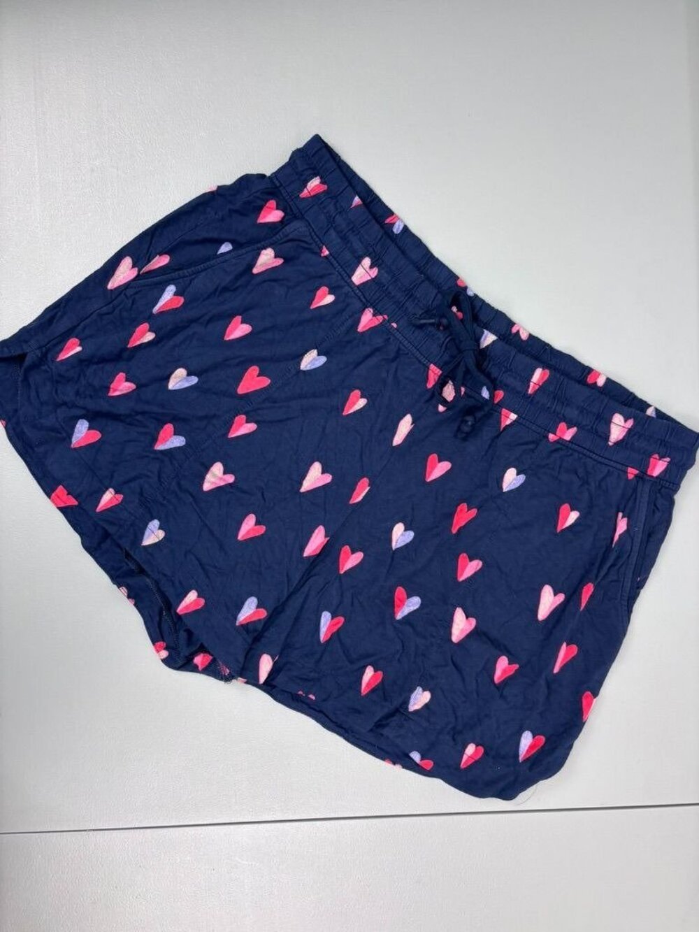 Soma‎ women's medium navy heart print sleep pajama shorts loungewear comfy